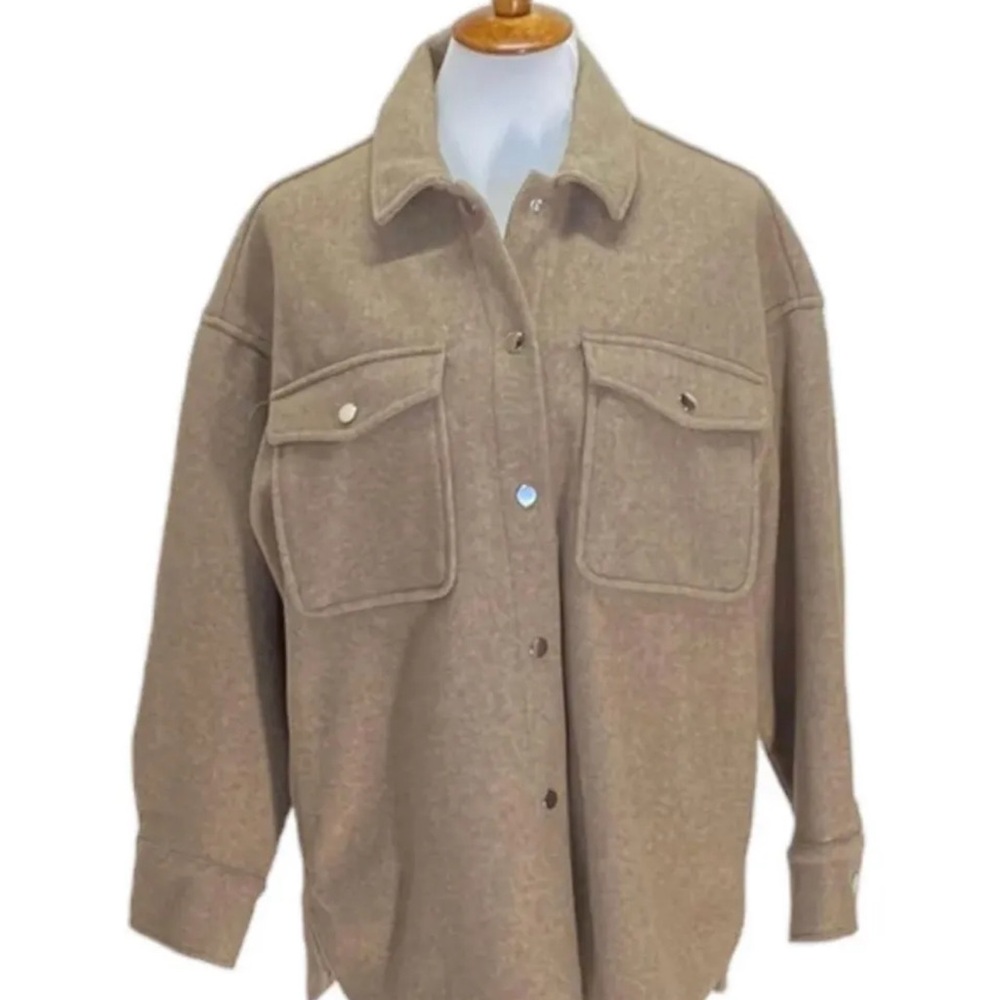 Zara Beige shacket